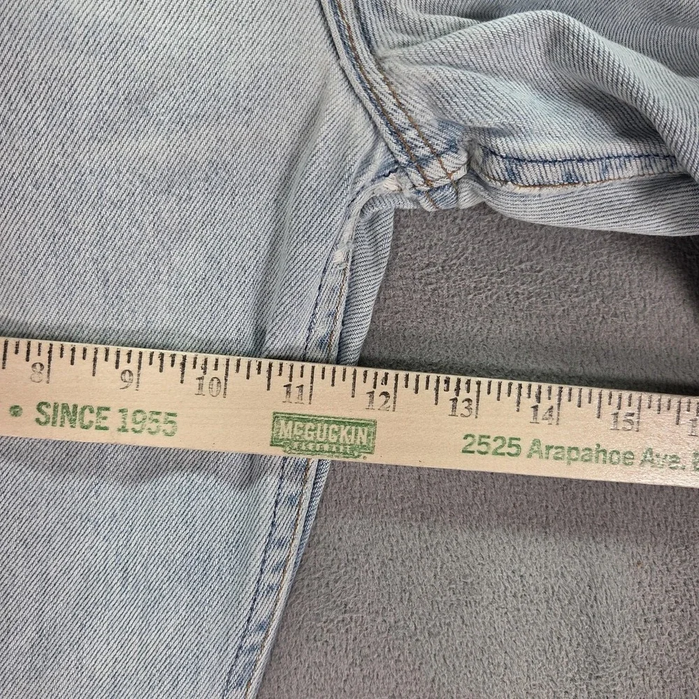 VTG‎ Levis 501 Jeans Mens Light Wash Blue Straight Button Altered USA Fits 32x28